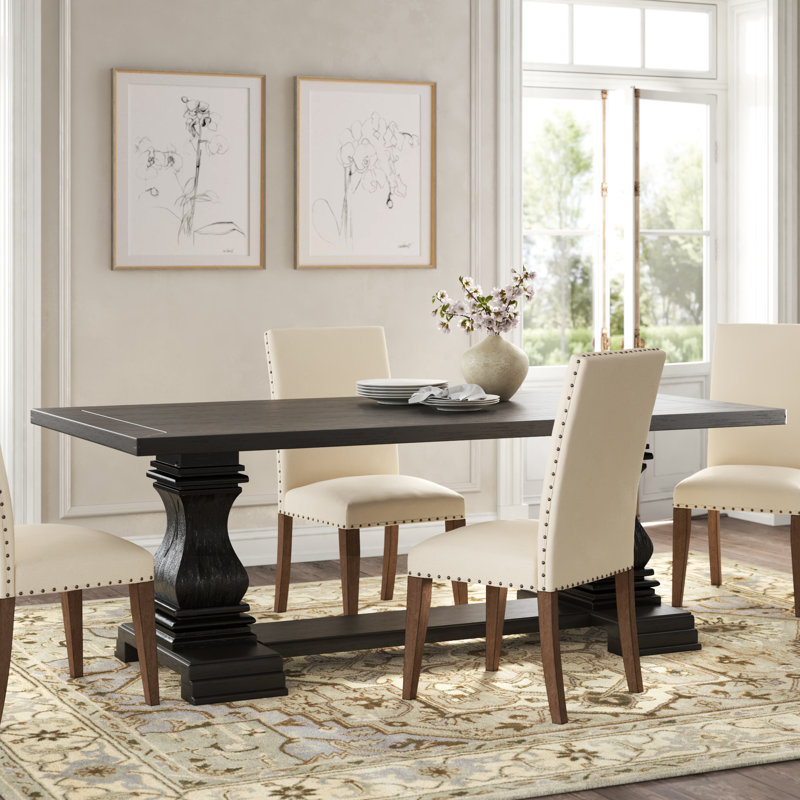 Kelly Clarkson Home Javert 84'' Trestle Dining Table Wayfair Canada